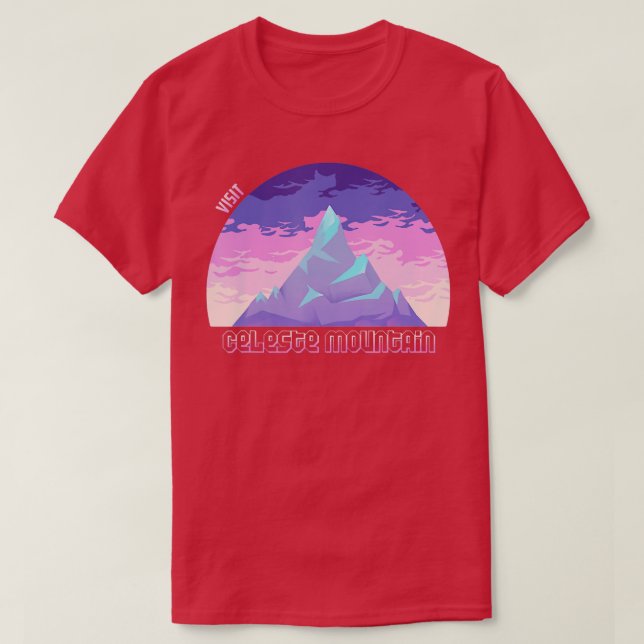 Celeste Playing Video Games Fictional Characters M T-Shirt (Design Front)