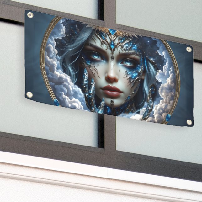 Celestia – Guardian of the Endless Sky. Banner (Outside Building)