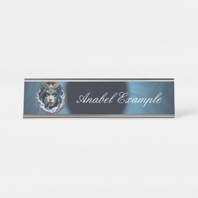 Celestia – Guardian of the Endless Sky.  Desk Name Plate (Front)