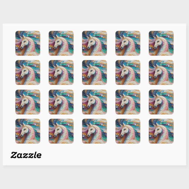 Celestia Horse Impressionism Sticker (Sheet)