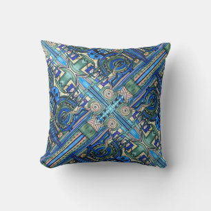 Celestial-Abstract Geometric Pattern Cushion