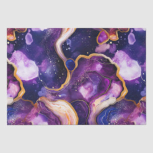 Celestial Agate   Cosmic Abstract Mineral Pattern Tissue Paper