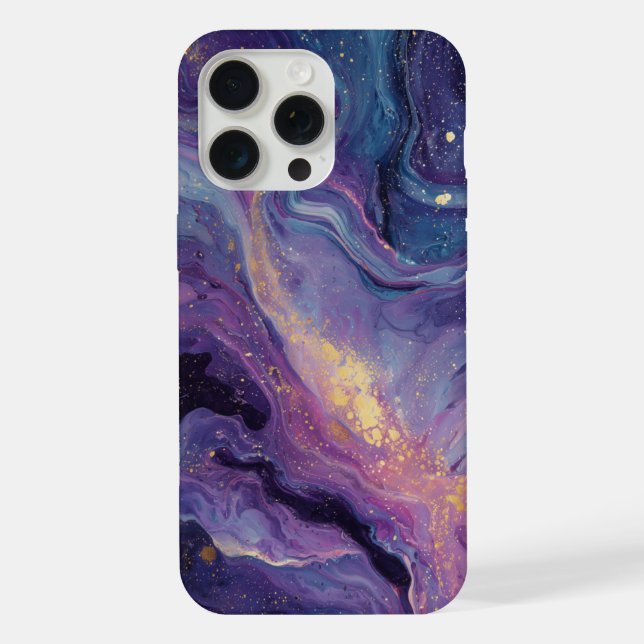 Celestial Amethyst Swirl iPhone Case (Back)