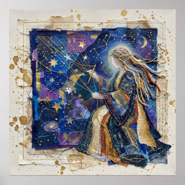 Celestial Angel Messenger Spirit Art Poster (Front)
