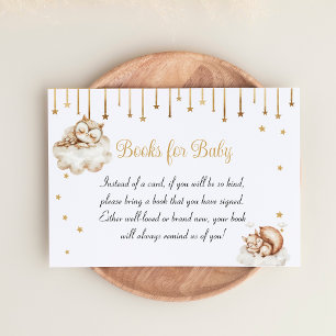 Celestial Animals Baby Shower Books for Baby  Enclosure Card