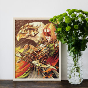 Celestial Archer And Eagle Poster