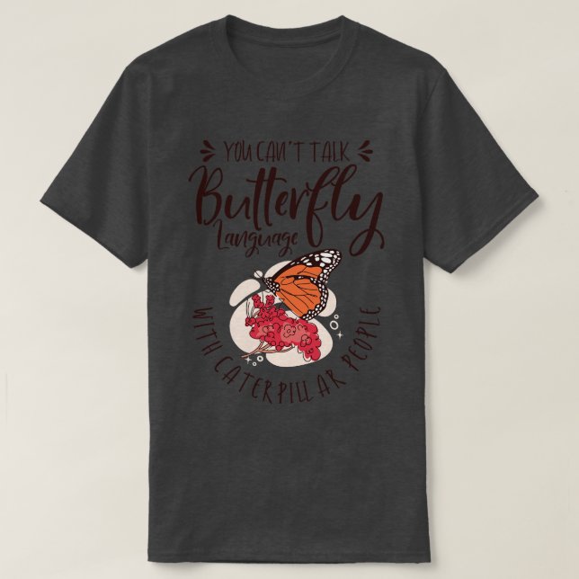 Celestial Art Butterfly Talking Mystical Insect En T-Shirt (Design Front)