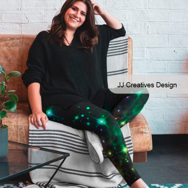 Celestial Art night sky and stars Leggings (Creator Uploaded)