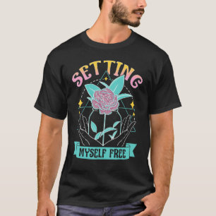 Celestial Art Setting Myself Free Open Hands Line  T-Shirt