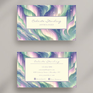 Celestial Astrology Northern Lights Professional  Business Card