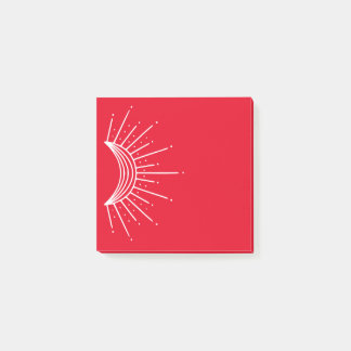 Celestial, Astronomical. Crescent Sun Ray Post-it Notes