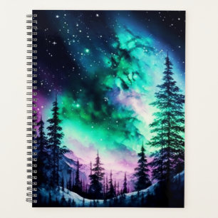 Celestial Aurora Borealis Northern Lights Vivid Planner