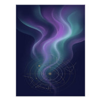 Celestial Aurora Constellation Wall Art