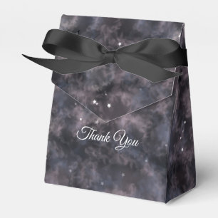 Celestial Baby Shower Dark Watercolor Baby Boy Favour Box
