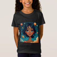 Celestial Beauty Art Print – Dreamy Space Girl Sur