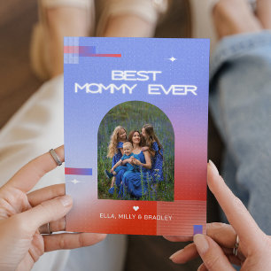 Celestial BEST MOMMY EVER Mother's Day Photo Holiday Card