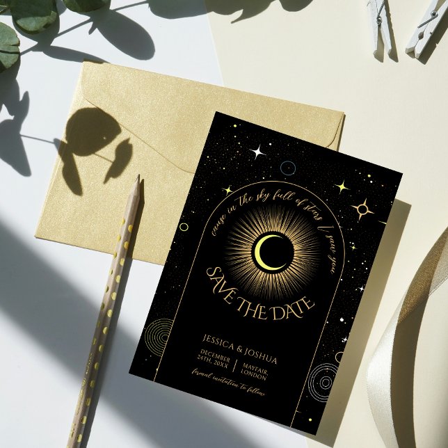 Celestial Black Arch in the stars I saw you  Invitation (Creator Uploaded)