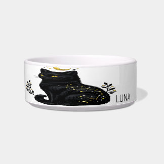 Celestial Black Cat Mystic Constellation Bowl