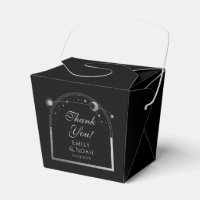 Celestial Black Silver Sun Moon Stars Wedding