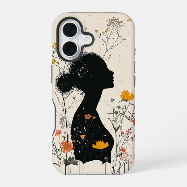 Celestial Bloom Boho Phone Case (Back)