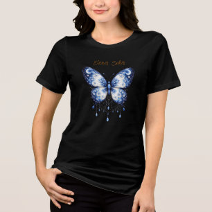 Celestial Bloom Butterfly - custom Tri-Blend Shirt
