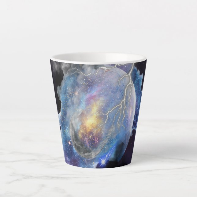 CELESTIAL BLOOM -  LATTE MUG (Front)