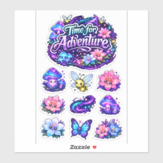 Celestial Bloom – Magical Adventure Flower Sticker