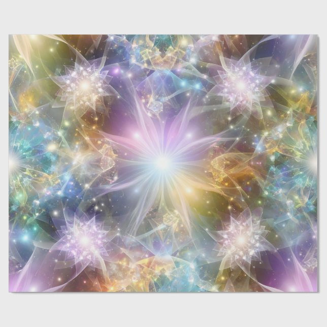 Celestial Bloom Wrapping Paper (Flat)