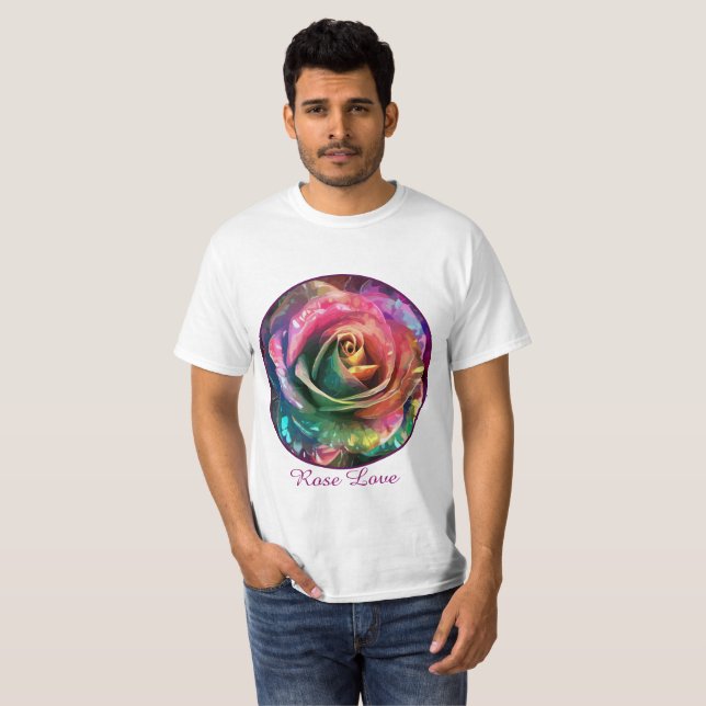 Celestial Blossom: Alien Rose T-Shirt (Front Full)