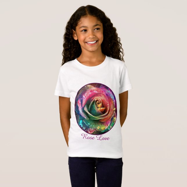 Celestial Blossom: Alien Rose T-Shirt (Front Full)