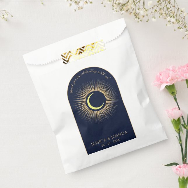 Celestial Blue Arch Mystical Sun Moon Favour Bags (Sealed)