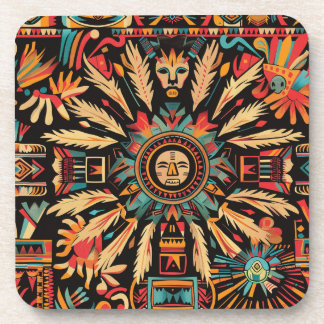 Celestial Blue "Aztec Dream" Coaster Set