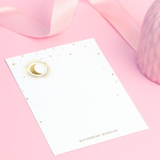 Celestial Blue Stars Moon Wedding Card (Creator Uploaded)