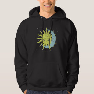 Celestial Bodies Galaxy Outer Space Sun Moon Astro Hoodie