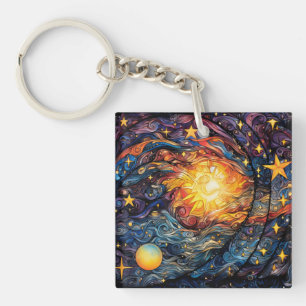 Celestial Bodies Keychain