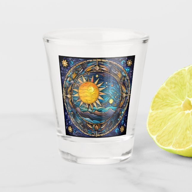 Celestial Bodies Shot Glass (Front)