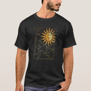 Celestial Bodies Sun Moon Bohemian Aesthetic Astro T-Shirt