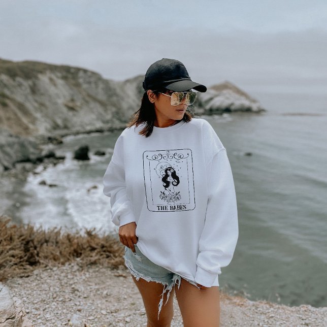 Celestial Boho Bachelorette Bride Babe Tarot Card Sweatshirt (Creator Uploaded)