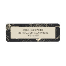 Celestial Boho Return Address Label