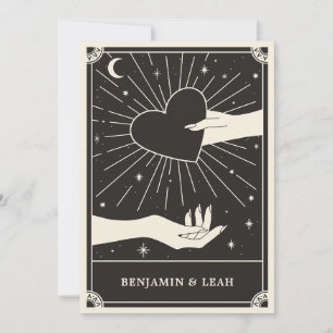 Celestial Boho Tarot Wedding Invitation