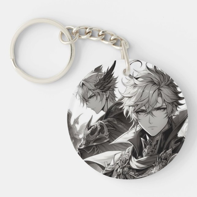 Celestial Bonds: The Divine Embrace Key Ring (Front)