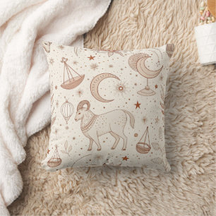Celestial Botanical Pattern (1) Cushion