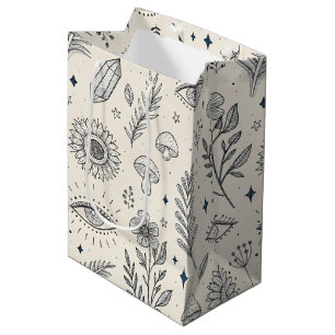 Celestial Botanical Pattern (4) Medium Gift Bag
