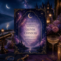 Celestial Bridal Shower Invitation | Moonlit