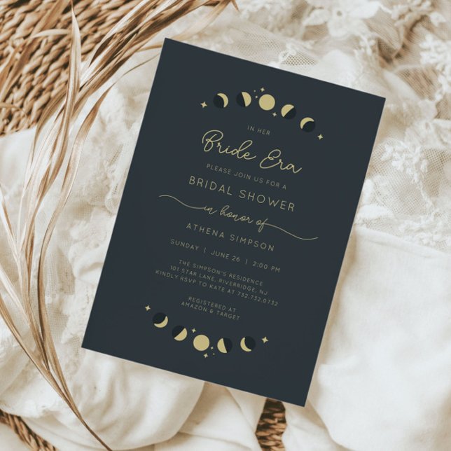 Celestial Bride Era Bridal Shower Invitation (Creator Uploaded)