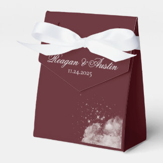Celestial Burgundy Starlight Favor Boxs Favour Box