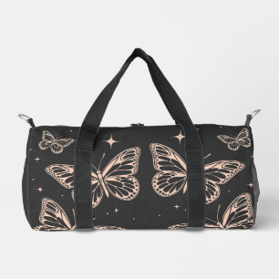 Celestial Butterfly   Blush Pink Cottagecore Gym  Duffle Bag
