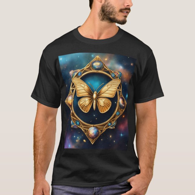 Celestial Butterfly Emblem T-Shirt (Front)