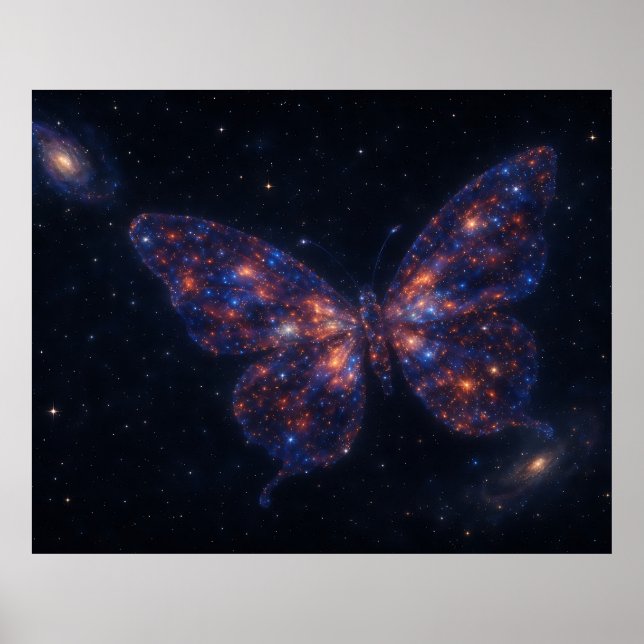 Celestial Butterfly Galaxy  Poster (Front)