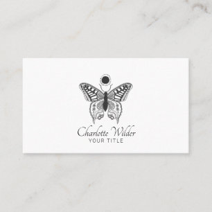 Celestial Butterfly Logo Business Card